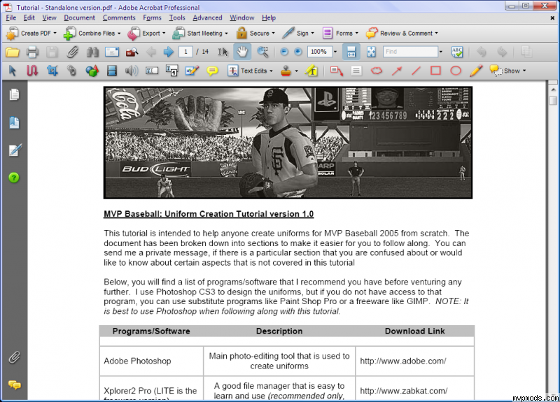 More information about "Uniform Creation Tutorial v1.0"