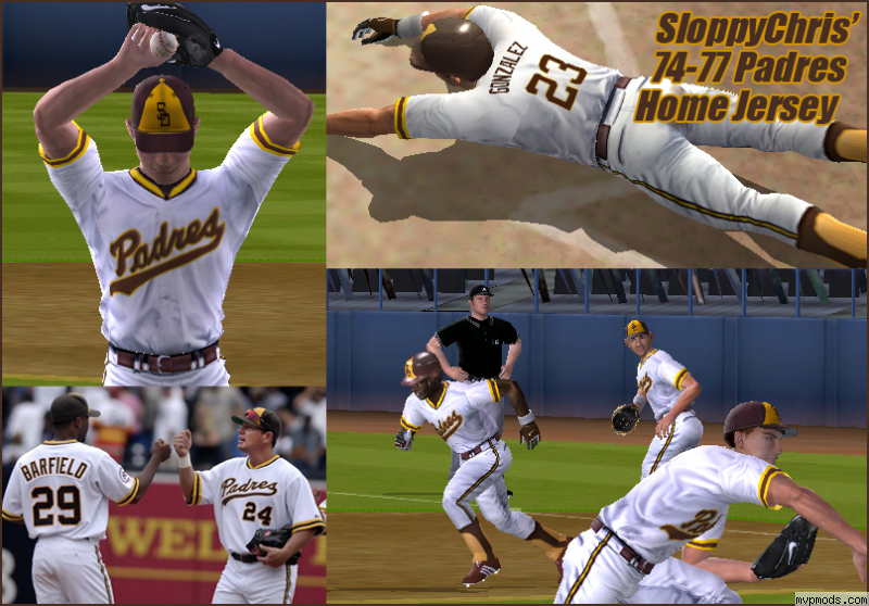 More information about "San Diego Padres 1970s Jersey Set"