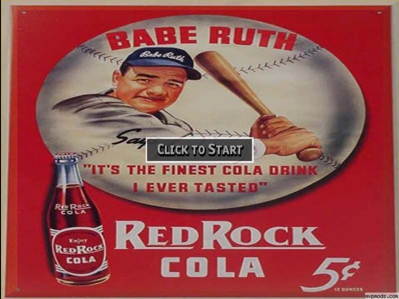 More information about "Babe Ruth Loves His Cola!"