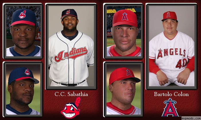 C.C. Sabathia & Bartolo Colon update by khinske - Faces - MVP Mods