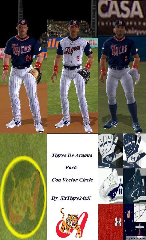 More information about "Tigres de Aragua Pack con vector circle by XxTigre24xX"