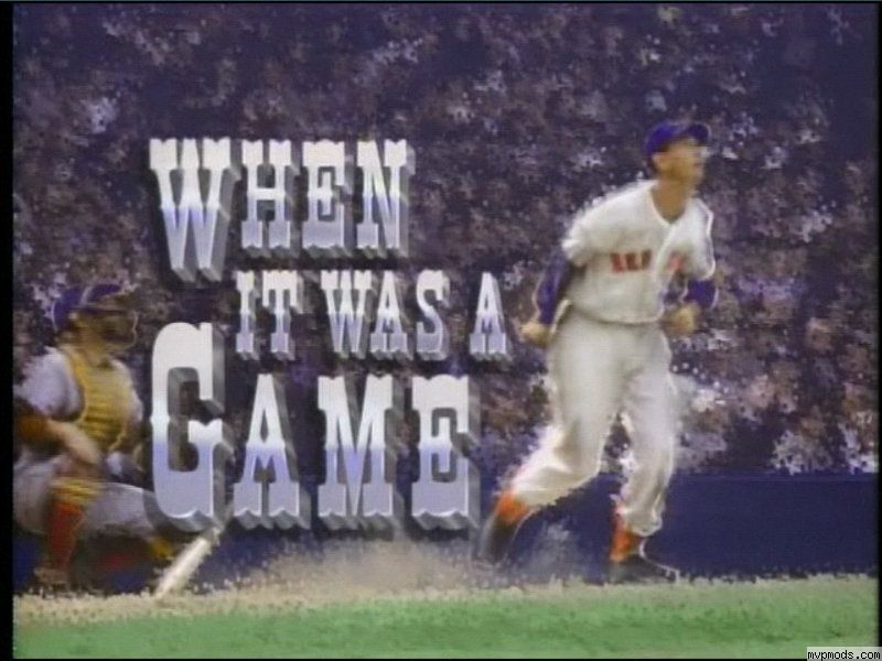 More information about "When It Was a Game VP6 movie"