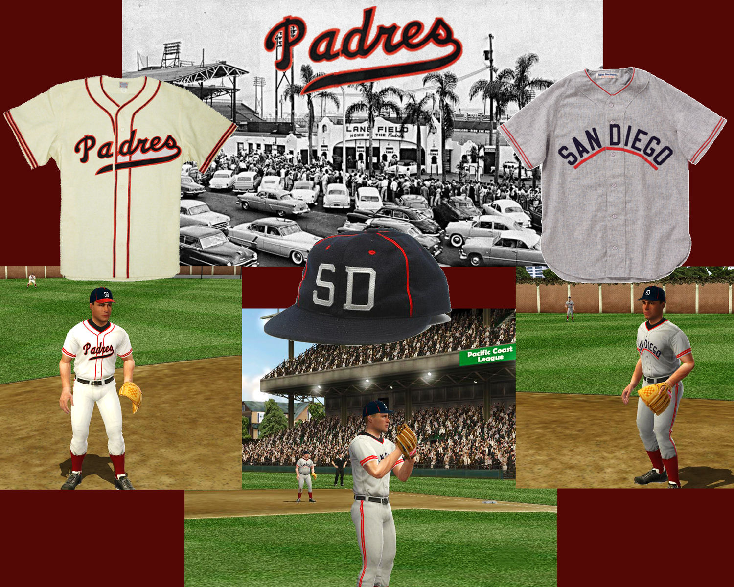 San Diego Padres (PCL) Uniforms - Uniforms - MVP Mods