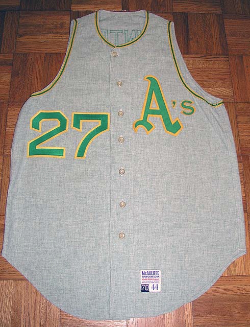 1971 Oakland A's Road gray uniform set - Uniforms - MVP Mods