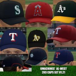 More information about "2K9 AL-West Caps Set v1.21"