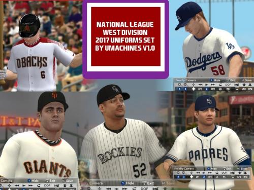 More information about "NATIONAL LEAGUE WEST DIVISION UNIFORM SET 2017"