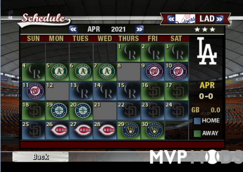More information about "2021 Major League Schedule"