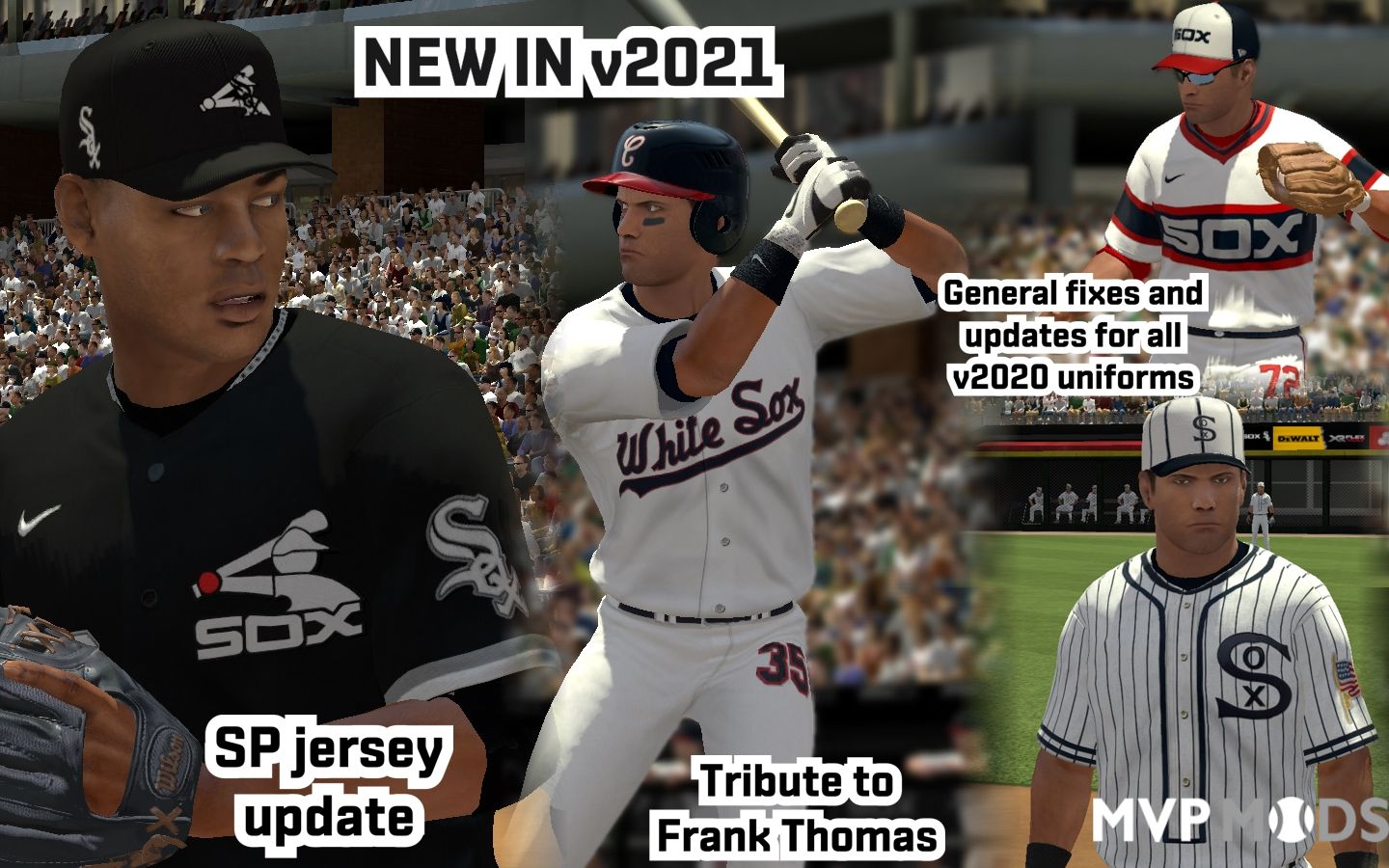 2020/2021 Chicago White Sox Uniform Set - Uniforms - MVP Mods