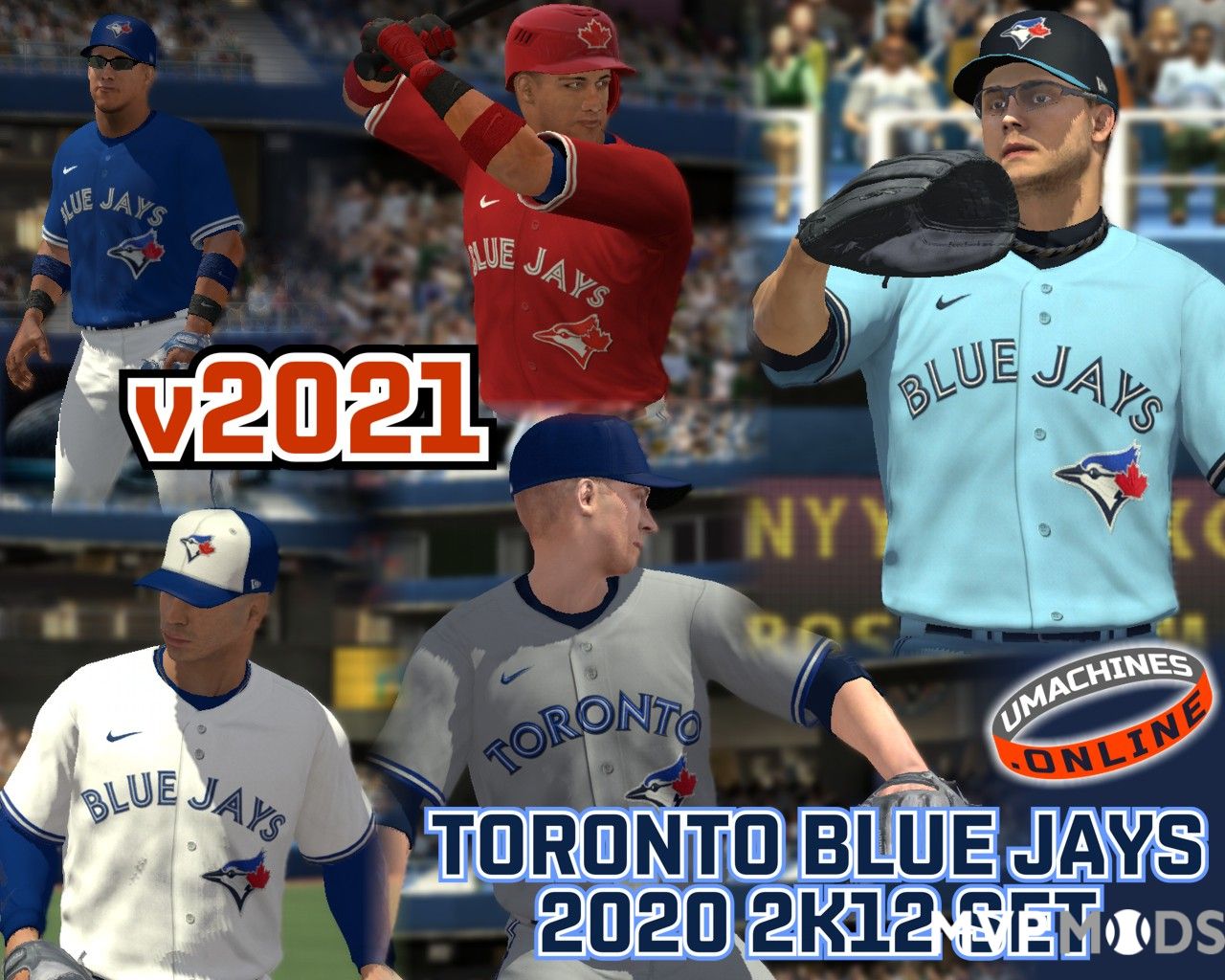 2020/2021 Toronto Blue Jays Uniform Set - Uniforms - MVP Mods