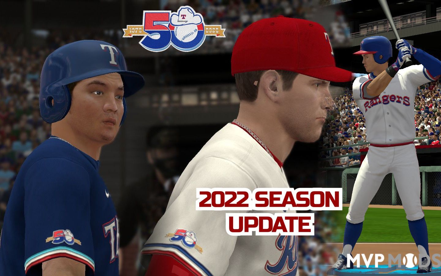 1972 Texas Rangers - Uniforms and Accessories - MVP Mods