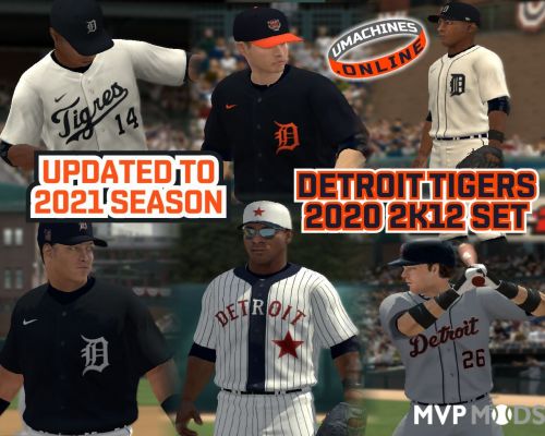 2020-2022 Detroit Tigers Uniform Set - Uniforms - MVP Mods