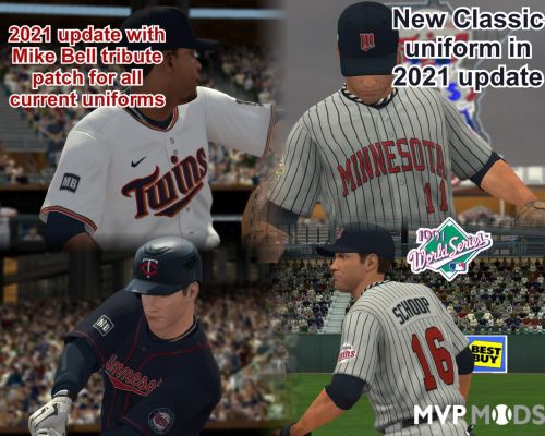 2020-2022 Minnesota Twins Uniform Set - Uniforms - MVP Mods