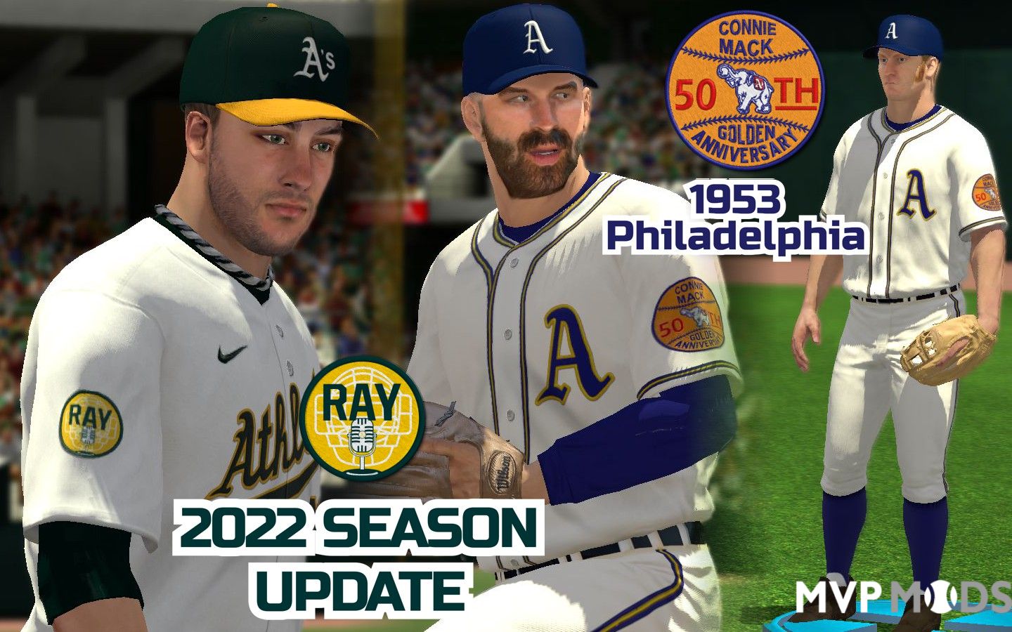 2020-2022 Oakland Athletics Uniform Set - Uniforms - MVP Mods