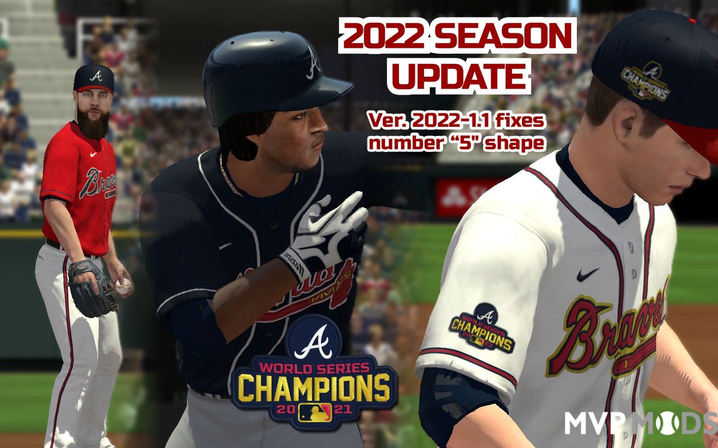 2021-2022 Atlanta Braves Uniform Set - Uniforms - MVP Mods