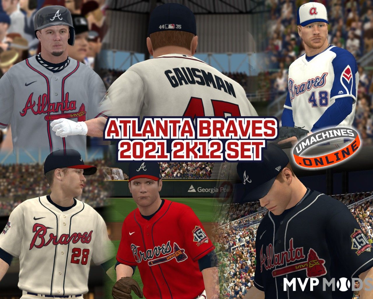 2021-2022 Atlanta Braves Uniform Set - Uniforms - MVP Mods