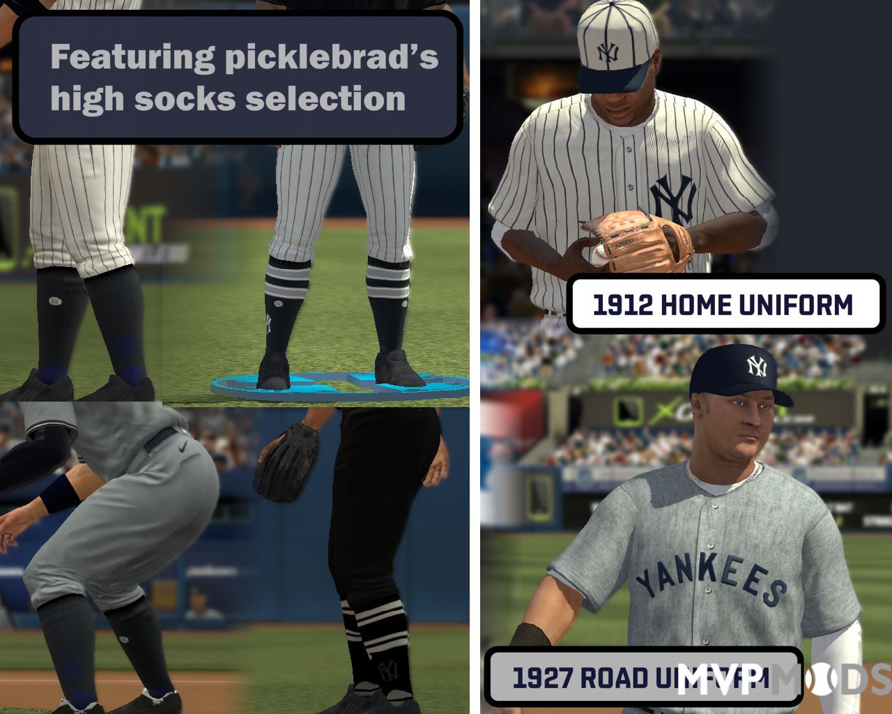 2020-2022 New York Yankees Uniform Set - Uniforms - MVP Mods