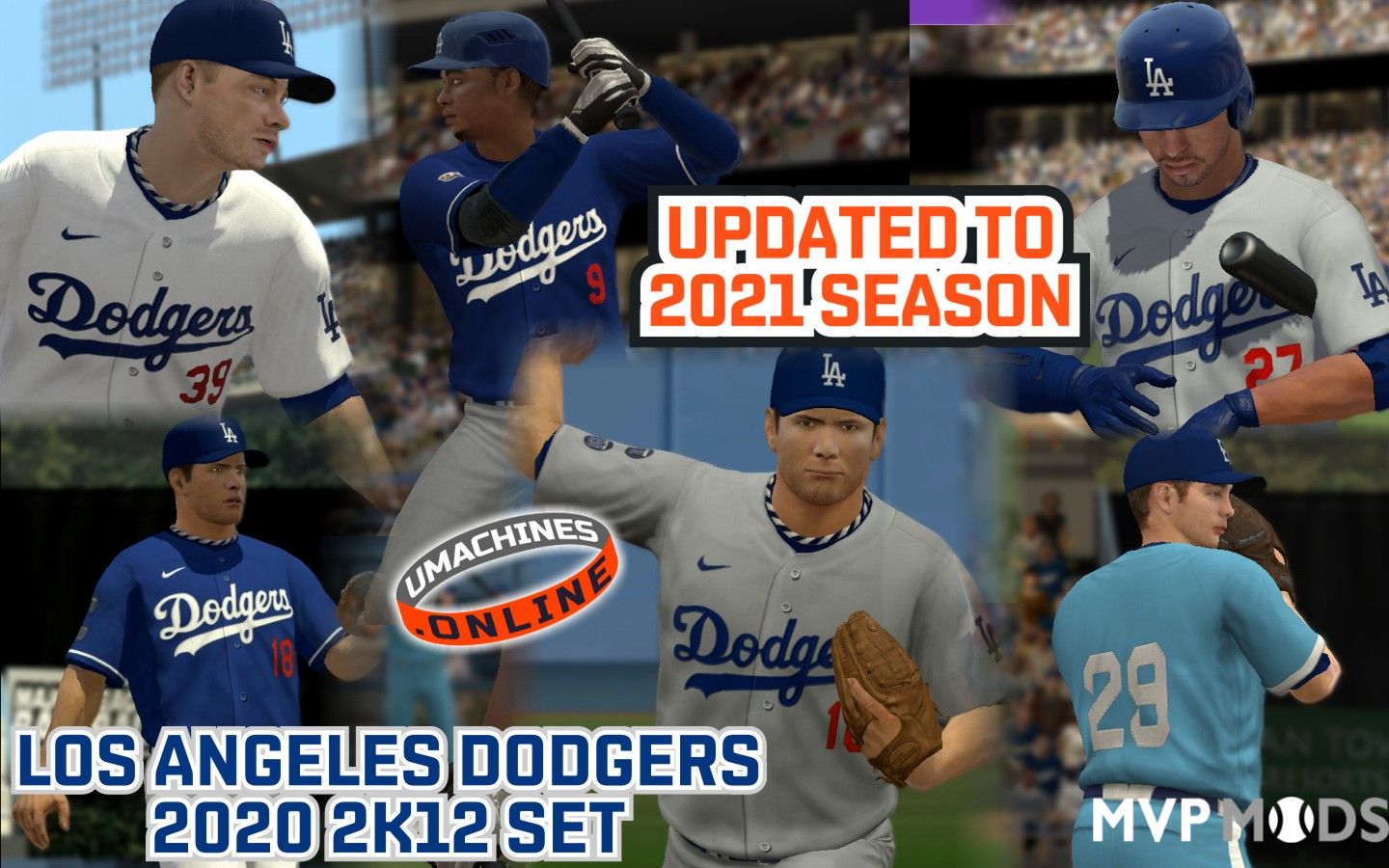 2020-2022 Los Angeles Dodgers Uniform Set - Uniforms - MVP Mods