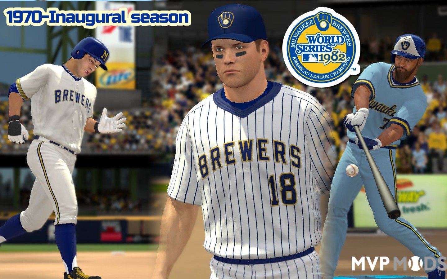 2022 Milwaukee Brewers Uniform Set - Uniforms - MVP Mods