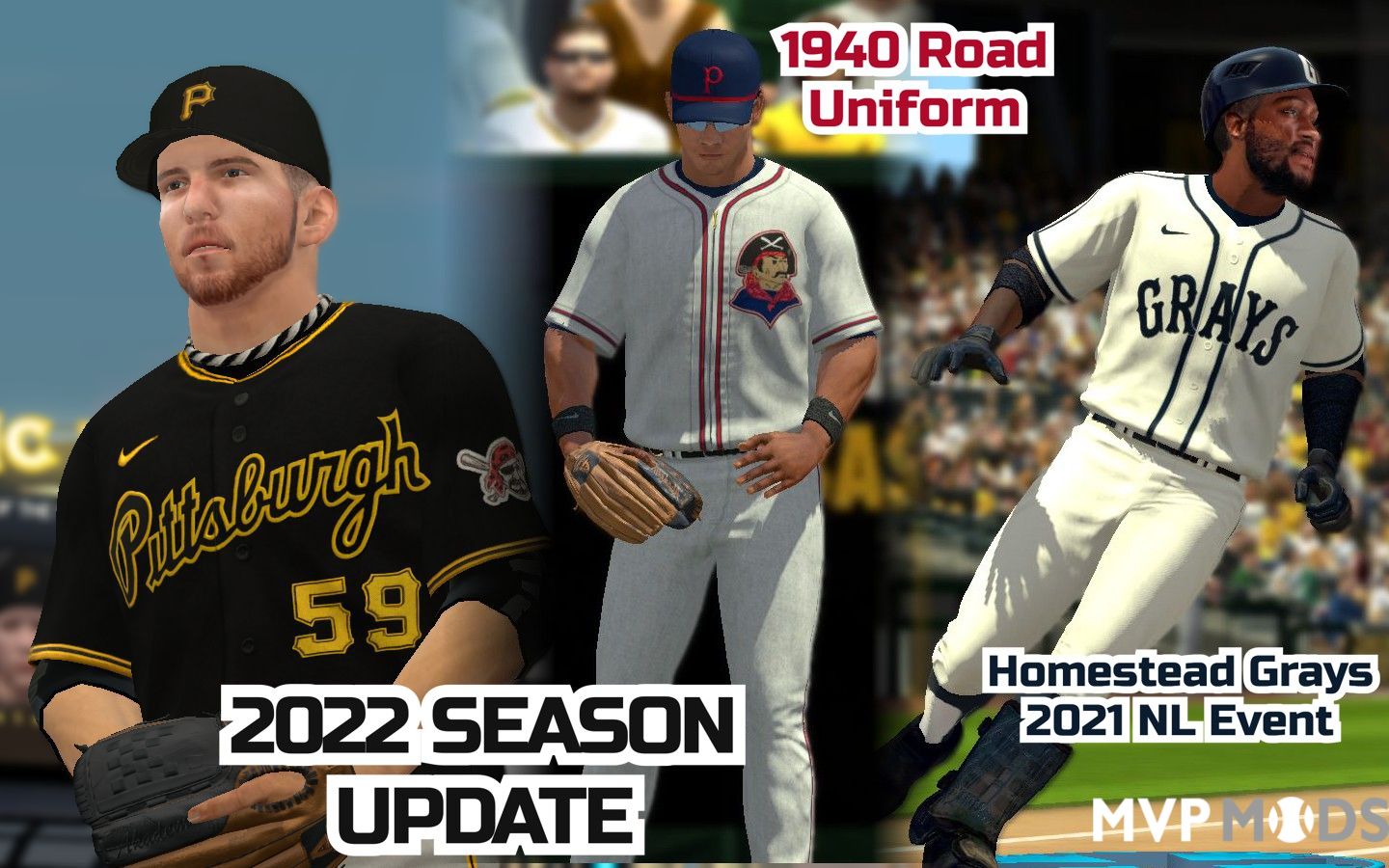 2020/2022 Pittsburgh Pirates Uniform Set - Uniforms - MVP Mods