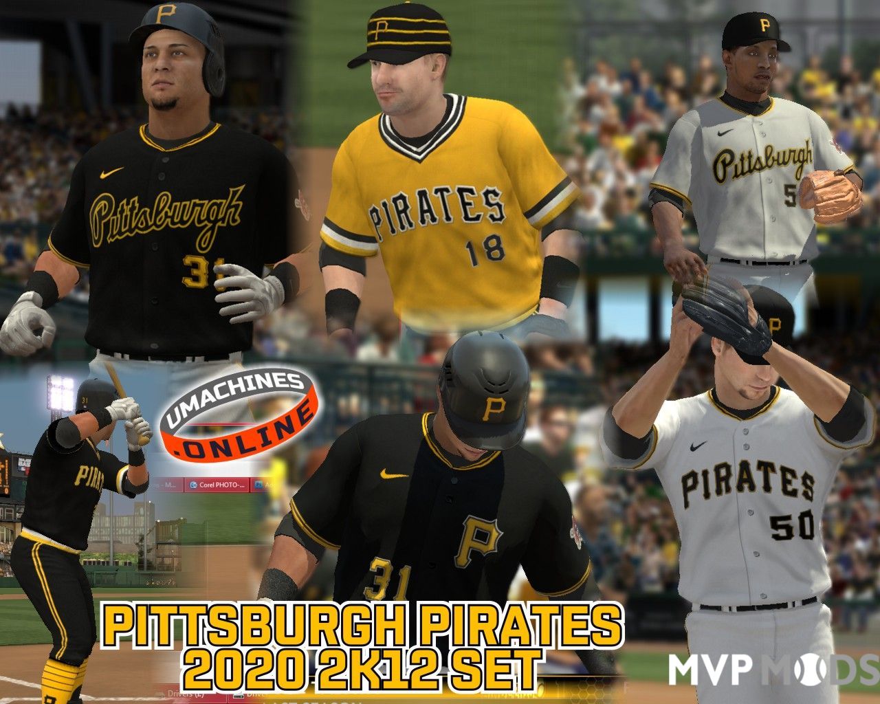 2020/2022 Pittsburgh Pirates Uniform Set - Uniforms - MVP Mods