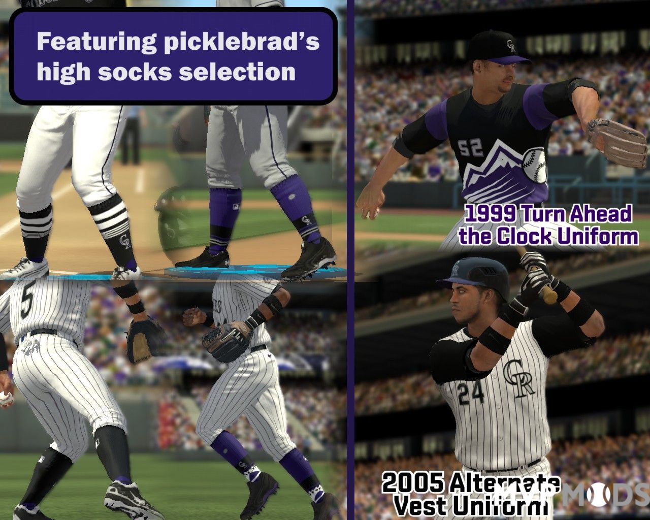 2020-2022 Colorado Rockies Uniform Set - Uniforms - MVP Mods