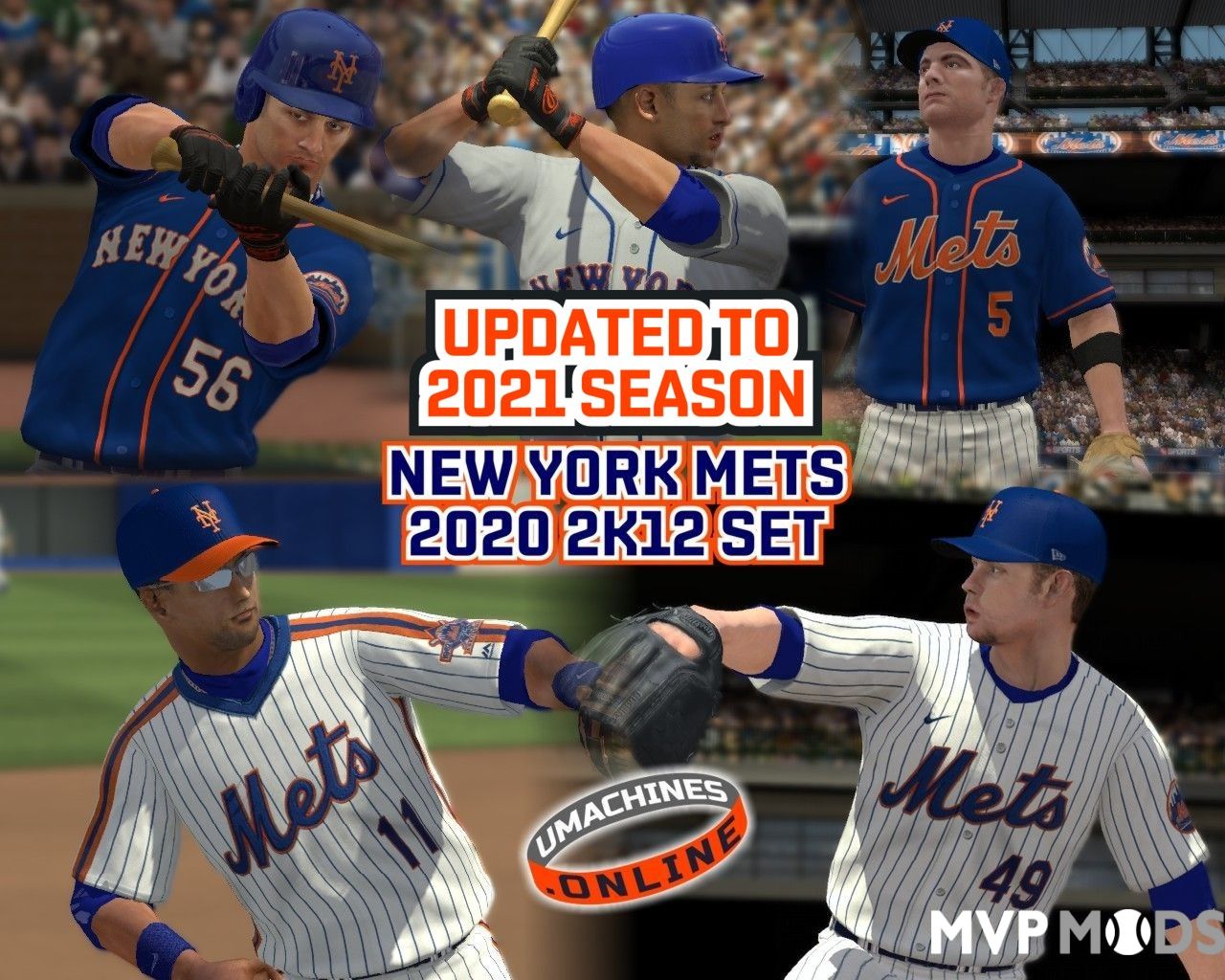 2020-2022 New York Mets Uniform Set - Uniforms - MVP Mods