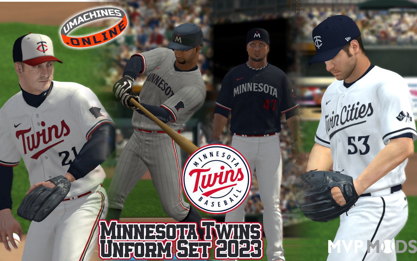 2023 Minnesota Twins Uniform Set - Uniforms - MVP Mods
