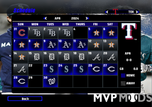 More information about "2024 MLB/MILB SEASON SCHEDULE"