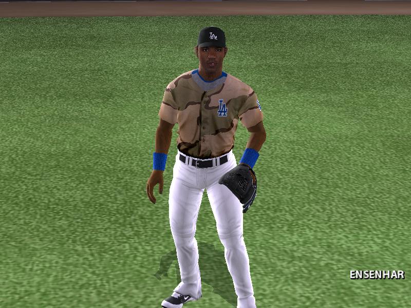 Dodgers Jersey (Camo, Black and Blue editions) - Uniforms - MVP Mods