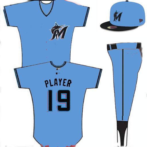 Potential New Marlins Uniforms for 2019 Uniforms MVP Mods
