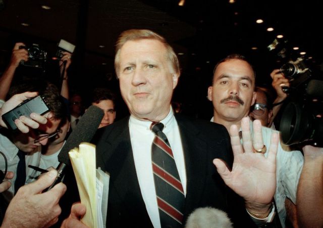 George Steinbrenner, III, owner of the New York Yankees, after his ban from baseball was announced.